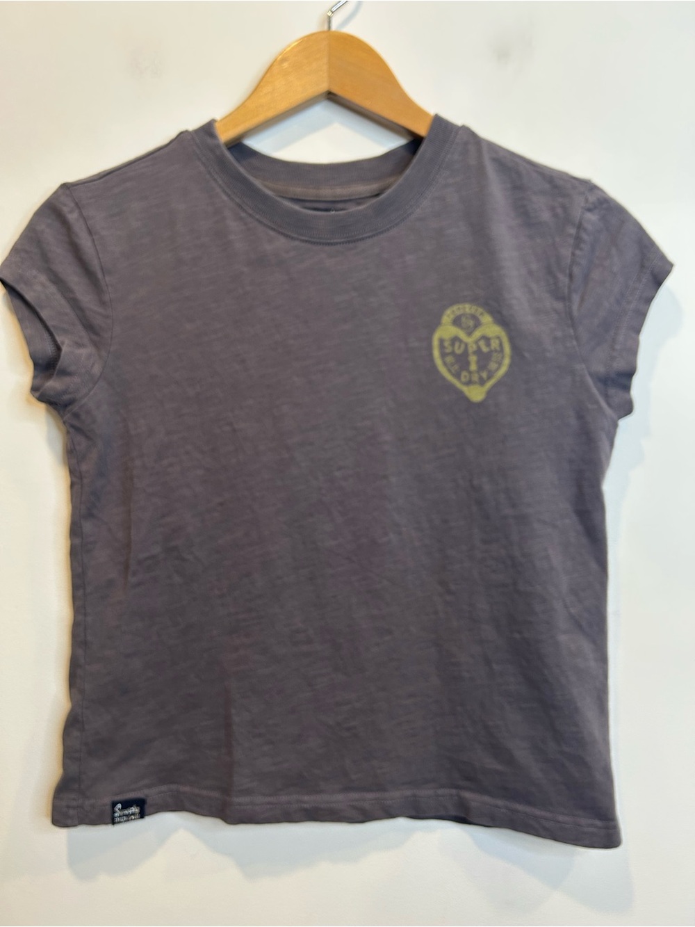 Superdry Women’s Short Sleeve Logo Tee Grey